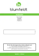 Предварительный просмотр 1 страницы Blumfeldt 10032560 Manual