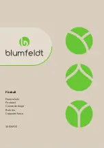 Preview for 1 page of Blumfeldt 10034933 Manual