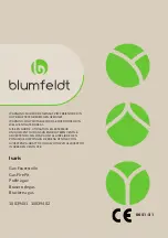 Preview for 1 page of Blumfeldt 10039401 Manual