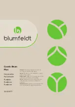 Blumfeldt Cosmic Beam Plus 10031977 Manual preview
