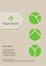 Preview for 1 page of Blumfeldt Theia 10033323 Manual