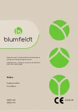 Preview for 1 page of Blumfeldt Tofino 10035940 Manual