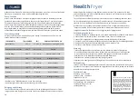 Preview for 15 page of BluMill Health Fryer Manual