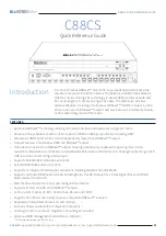 Предварительный просмотр 1 страницы BluStream C88CS Quick Reference Manual