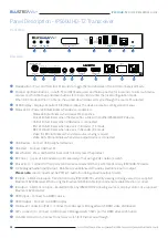 Предварительный просмотр 2 страницы BluStream IP500UHD-TZ Quick Reference Manual