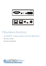 BluStream Multicast ACM200 Api Documentation предпросмотр