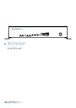 BluStream RX70AMP User Manual предпросмотр