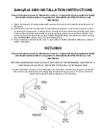 Предварительный просмотр 4 страницы BluWater Technology SAFETYRAIL2000 Installation Manual