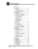 Preview for 3 page of BLX v100 positioner Installation, Operating And Maintenance Instructions