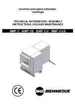 BM2 BIEMMEDUE BMP 106 C Installation Instructions, Use And Maintenance Manual предпросмотр