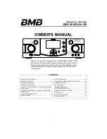 BMB DAS-150 Owner'S Manual предпросмотр