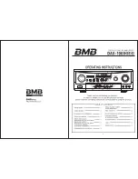 BMB DAX-1000II Operating Instructions Manual предпросмотр