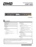 Предварительный просмотр 1 страницы BMB KSP-100 Owner'S Manual