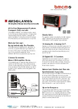 Preview for 1 page of bmcm AMS42-LAN16fx Manual