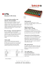 Preview for 1 page of bmcm AP8a Manual