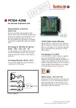 bmcm PC104-AD16 Quick Start Manual preview