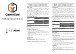 Предварительный просмотр 1 страницы BML GameGod Rusher Instructions For Use