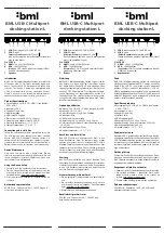 Preview for 1 page of BML USB-C Multiport docking station L Instructions For Use