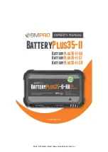 BMPRO BatteryPlus35-II Series Owner'S Manual предпросмотр