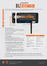 Предварительный просмотр 1 страницы BMPRO BLExtender Manual