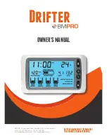 Preview for 1 page of BMPRO Drifter Owner'S Manual