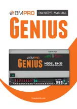 Preview for 1 page of BMPRO Genius 15-35 Owner'S Manual