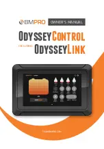 BMPRO OdysseyControl Owner'S Manual предпросмотр