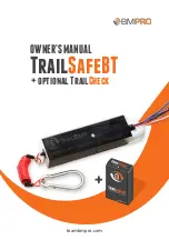 Предварительный просмотр 1 страницы BMPRO optional TrailCheck Owner'S Manual