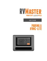 BMPRO RVMaster RVMC-LITE Help Manual preview