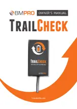 Предварительный просмотр 1 страницы BMPRO TrailCheck Owner'S Manual