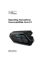 Предварительный просмотр 1 страницы BMW Motorrad ConnectedRide Com U1 Operating Instructions Manual