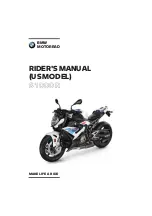 Предварительный просмотр 1 страницы BMW Motorrad S 1000 R 2020 Rider'S Manual