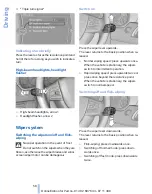 Предварительный просмотр 30 страницы BMW 116d 2011 Owner'S Handbook Manual