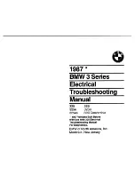 BMW 1987 325 Troubleshooting Manual preview