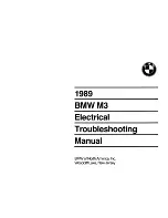 BMW 1989 M3 Electrical Troubleshooting Manual preview