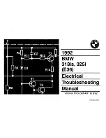 BMW 1992 318is Electric Troubleshooting Manual предпросмотр