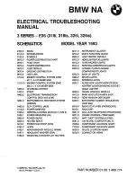 Предварительный просмотр 2 страницы BMW 1993 318i Electrical Troubleshooting Manual