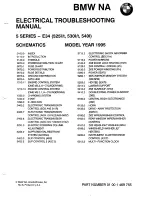 Предварительный просмотр 2 страницы BMW 1995 525i Electrical Troubleshooting Manual