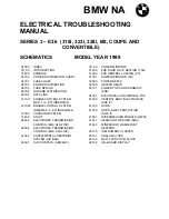 Предварительный просмотр 2 страницы BMW 1999 E36 Coupe 318iC Electrical Troubleshooting Manual