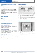 Предварительный просмотр 240 страницы BMW 2 SERIES COUPE Owner'S Manual