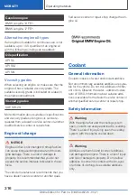 Предварительный просмотр 316 страницы BMW 2 SERIES COUPE Owner'S Manual