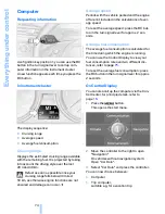 Предварительный просмотр 75 страницы BMW 2004 645Ci Owner'S Manual