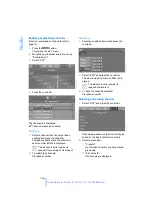 Предварительный просмотр 138 страницы BMW 2006 M6 Owner'S Manual