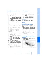 Preview for 207 page of BMW 2007 5 Series Owner'S Manual