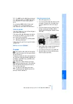 Preview for 233 page of BMW 2007 5 Series Owner'S Manual