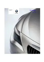 BMW 2007 6 Series Owner'S Manual preview