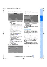 Preview for 53 page of BMW 2007 M5 Owner'S Manual