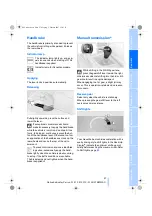 Preview for 59 page of BMW 2007 M5 Owner'S Manual