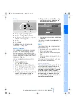 Preview for 91 page of BMW 2007 M5 Owner'S Manual