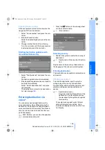 Preview for 127 page of BMW 2007 M5 Owner'S Manual